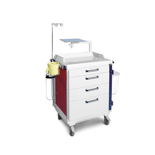 Carrello di emergenza - 40_621515 - Belintra - per dispositivi medici / portarifiuti / con cestello