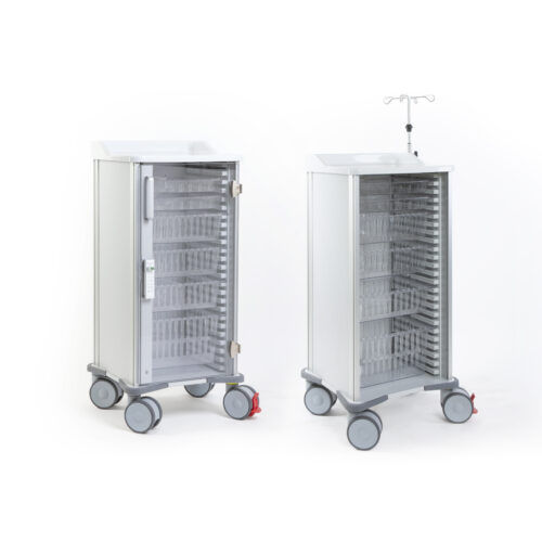 Carrello medico - 19037 00001 - Belintra - per uso generale / di pulizia / in acciaio inossidabile
