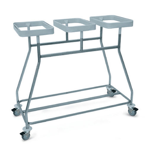 Carrello portabiancheria per sacchi sporchi - 20003 00007 - Belintra - medico / portarifiuti / 3 sacchi