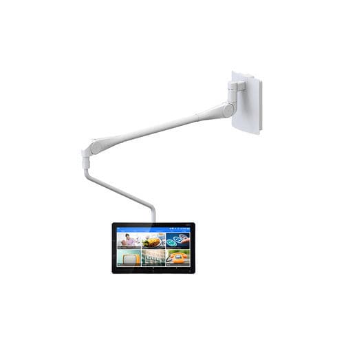 Braccio di supporto a muro - WallArm 500 plus - ConnectedCare GmbH - inclinabile / per terminale multimediale / medico
