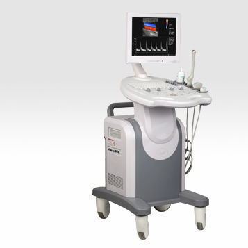 Ecografo su piattaforma - iMage T6 - Biocare   - per ecografia cardiovascolare / con doppler a colori / 15 pollici