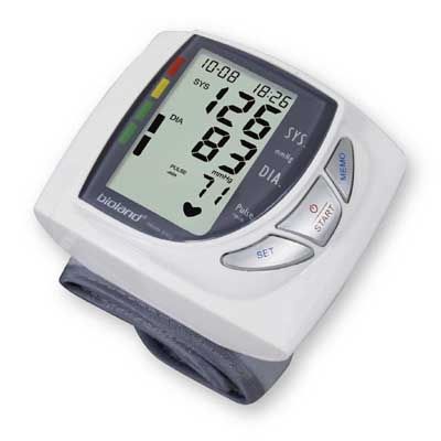 Sfigmomanometro elettronico automatico - 3003 - Bioland Technology - oscillometrico / per polso / con bracciale integrato