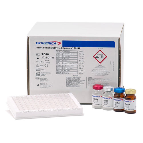 Kit di test di paratormone - 7022 - BIOMERICA  - di malattie tiroidee / al plasma / ELISA