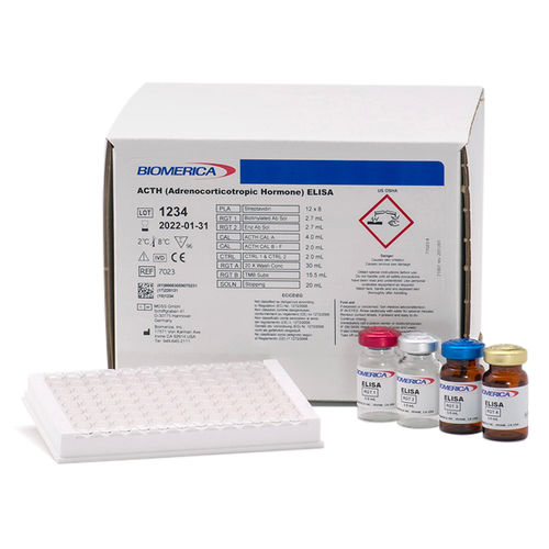 Kit di test di ACTH - 7023 - BIOMERICA  - del morbo di Addison / della malattia di Cushing / al plasma