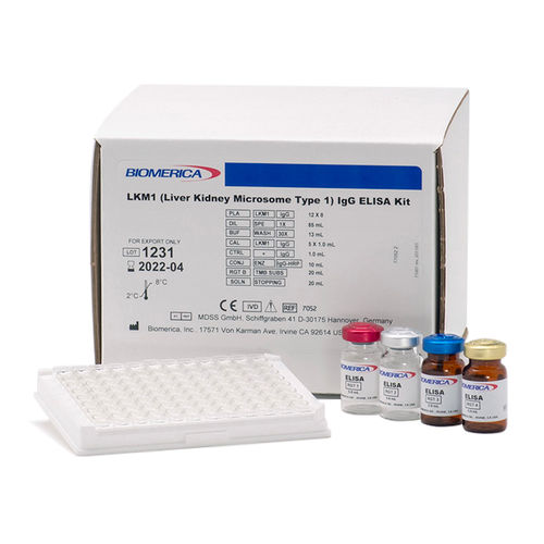 Kit di test per malattie autoimmuni - 7052 - BIOMERICA  - anti-LKM1 / di siero / per immunoanalisi enzimatica