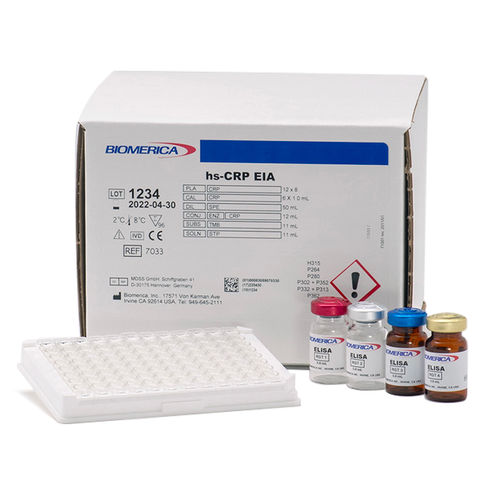 Kit di reagenti in soluzione - 7033 - BIOMERICA  - cardiaco / liquido / di proteina C-reattiva