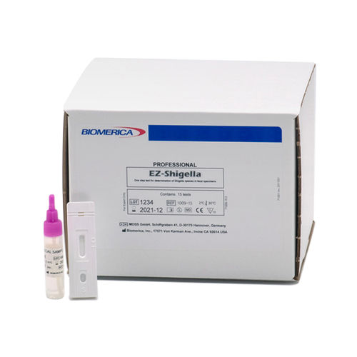 Test rapido della shigellosi - EZ-Shigella™ - BIOMERICA  - per antigeni / batteriologico / per feci