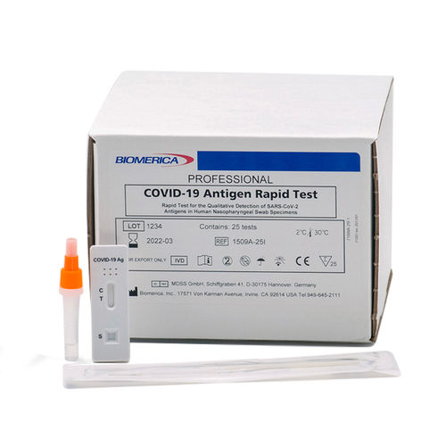 Test rapido per diagnosi COVID-19 - 1509A-25i - BIOMERICA  - per antigeni / SARS-COV-2 / del coronavirus