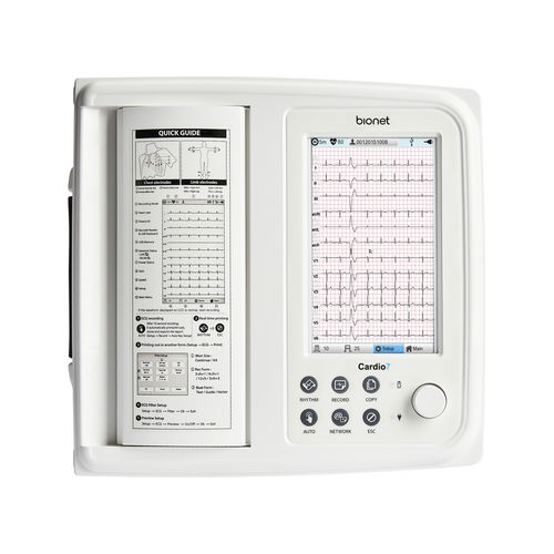 Elettrocardiografo da riposo - Cardio7e - Bionet   - 12 canali / digitale / con stampante