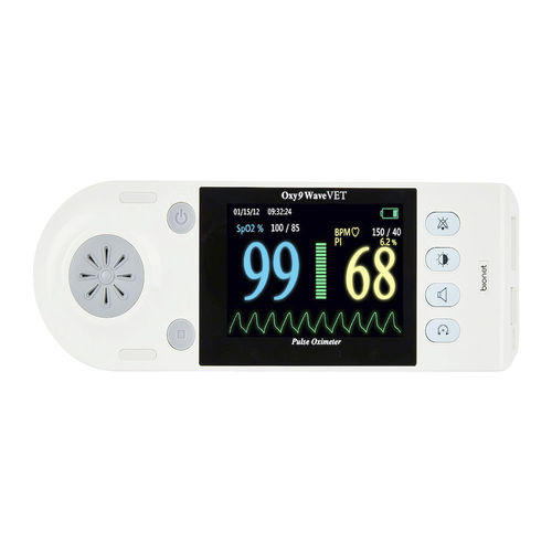 Pulsossimetro palmare - Oxy9waveVET - Bionet   - per sperimentazione animale / veterinario / a batteria