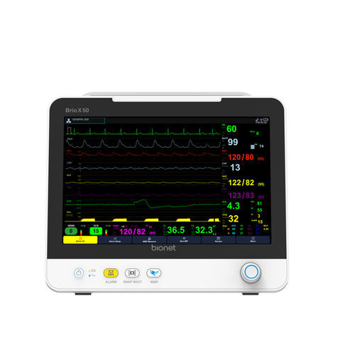Monitor multiparametrico portatile - Brio X50  - Bionet   - compatto / comodino / ECG