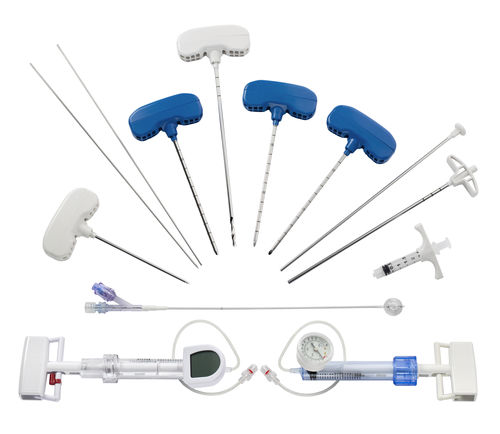 Sistema di aumento vertebrale ago - RENOVA SPINE™ - BPB Medica - Biopsybell - palloncino / fresa / siringa per cemento osseo