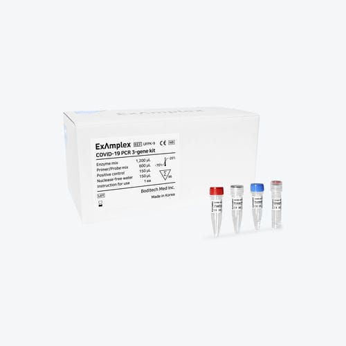 Kit di test per diagnosi COVID-19 - Boditech Med Inc. - nasofaringeo / di espettorato / per PCR