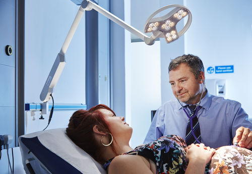 Lampada da visita a LED - Coolview® CLED23 - Brandon Medical - mobile / su guida di scorrimento / a soffitto