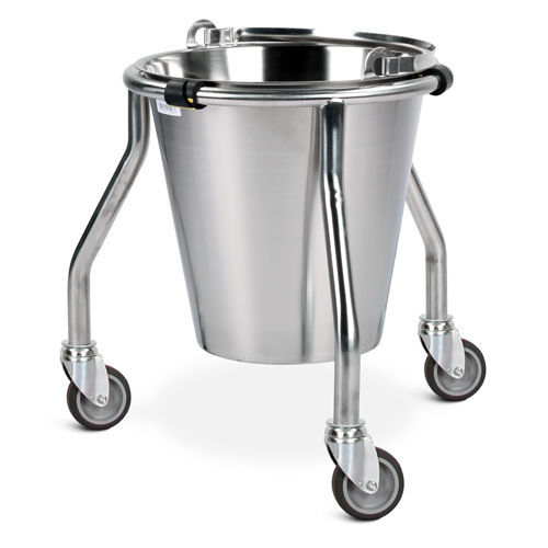 Porta-catino con rotelle - SBKSL/1	 - Bristol Maid Hospital Metalcraft - in acciaio inossidabile