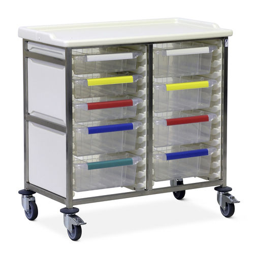 Carrello medico - CTS2/10/6S4D - Bristol Maid Hospital Metalcraft - per consumabili / per farmaci / per strumenti