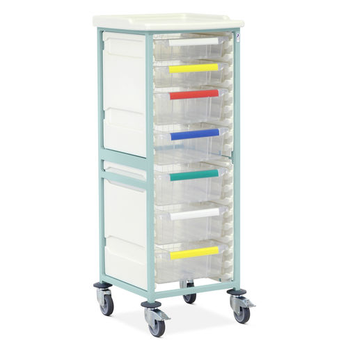 Carrello medico - CTM1/14/2S5D  - Bristol Maid Hospital Metalcraft - per uso generale / per apparecchio / per dispositivi medici