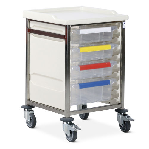 Carrello medico - CTS1/08/3S1D - Bristol Maid Hospital Metalcraft - per uso generale / per strumenti / per apparecchio