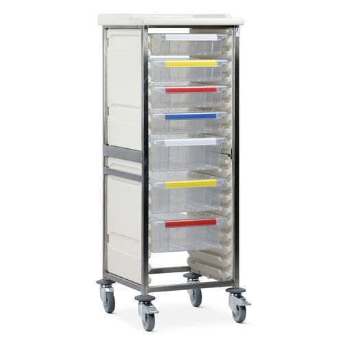 Carrello medico - CTS1/14/4S3D - Bristol Maid Hospital Metalcraft - per uso generale / per strumenti / per apparecchio