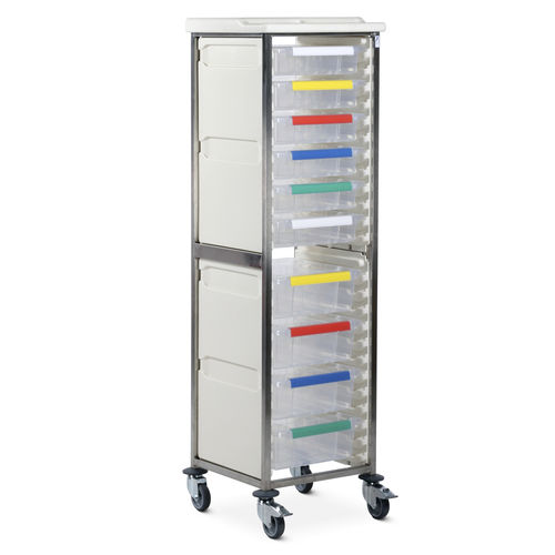 Carrello medico - CRSM1/18/6S4D - Bristol Maid Hospital Metalcraft - per uso generale / per strumenti / per apparecchio