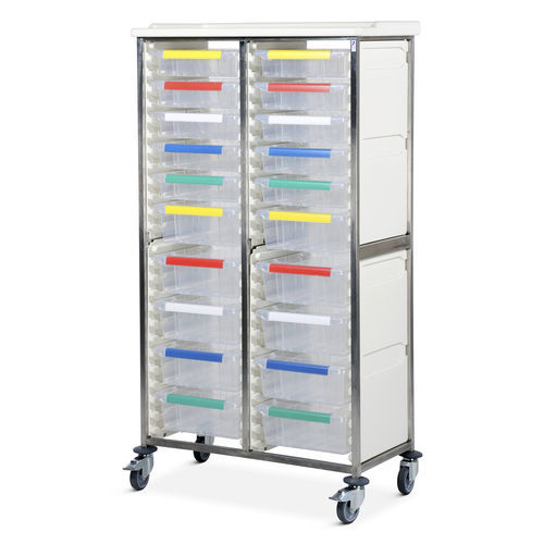 Carrello medico - CRSM2/18/8S10D - Bristol Maid Hospital Metalcraft - per uso generale / per strumenti / per apparecchio