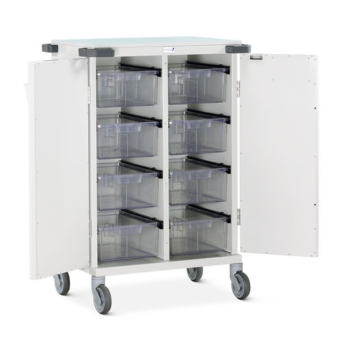 Carrello ospedaliero - PTS/HSB/PA24 - Bristol Maid Hospital Metalcraft - per farmaci / di stoccaggio / di distribuzione di farmaci