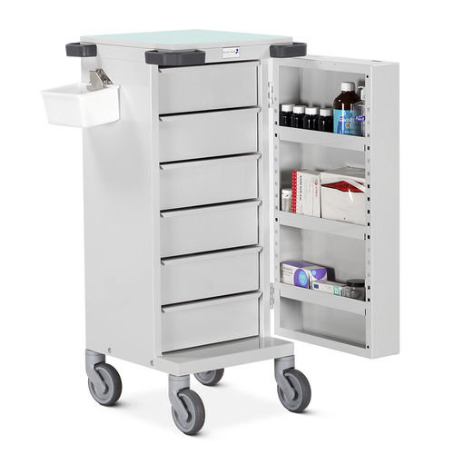 Carrello medico - PTS/HSB/DR6 - Bristol Maid Hospital Metalcraft - per farmaci / di trasporto / di stoccaggio