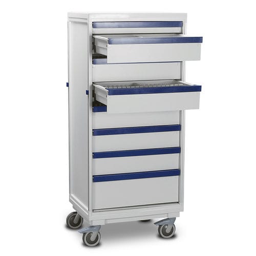 Carrello medico - 4B1VD09/A - Bristol Maid Hospital Metalcraft - di stoccaggio / per coltura cellulare / con cassetti