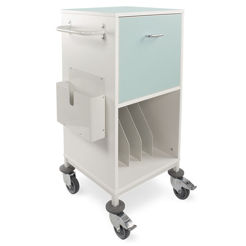 Carrello medico - MRW/WA/1D/XP  - Bristol Maid Hospital Metalcraft - per cartelle cliniche / di trasporto / in acciaio inossidabile