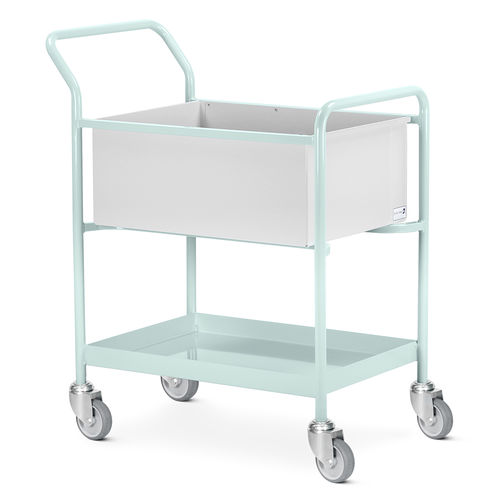 Carrello medico - MRT/TR/1B  - Bristol Maid Hospital Metalcraft - per cartelle cliniche / di trasporto / in acciaio inossidabile