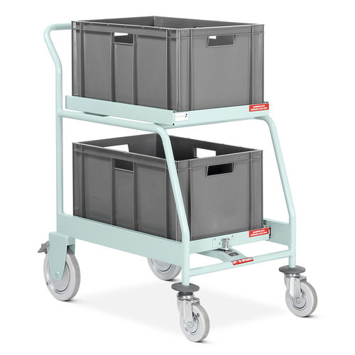 Carrello medico - MRT/TR/2B/EXT  - Bristol Maid Hospital Metalcraft - per cartelle cliniche / di trasporto / in acciaio inossidabile