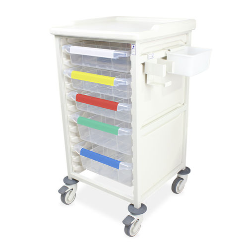 Carrello medico - CTVACIM1/10/3S2D - Bristol Maid Hospital Metalcraft - per uso generale / per farmaci / multifunzione