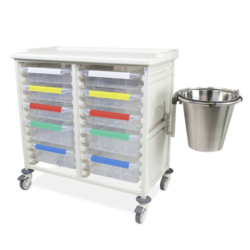 Carrello medico - CTPLASM2/10/8S2D	 - Bristol Maid Hospital Metalcraft - per uso generale / per medicazione / di pulizia