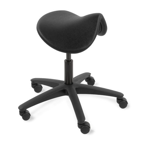 Sgabello per struttura sanitaria - 5TS/SA/PU - Bristol Maid Hospital Metalcraft - pneumatico / a forma di sella / in schiuma di poliuretano