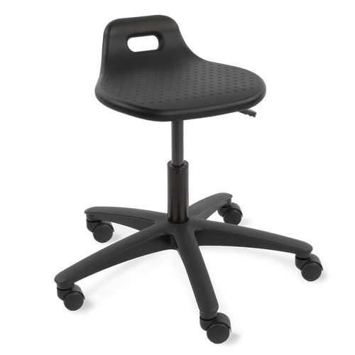 Sgabello per struttura sanitaria - 5TS/PE/PU  - Bristol Maid Hospital Metalcraft - ad altezza regolabile / pneumatico / con rotelle