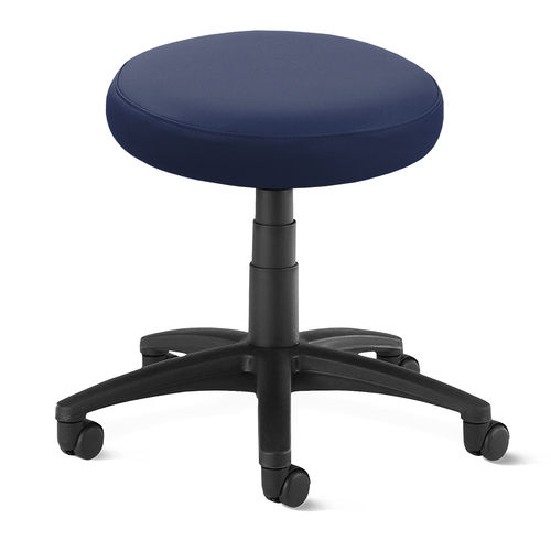 Sgabello per struttura sanitaria - 5TS/TES/M/ series - Bristol Maid Hospital Metalcraft - pneumatico / con rotelle / nero