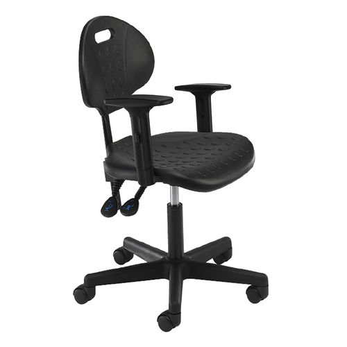 Sedia con braccioli - 5TS/TEC/M/AA/PU	 - Bristol Maid Hospital Metalcraft - con rotelle / con schienale alto / pneumatica