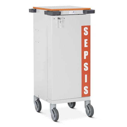Carrello medico - SEPS/6/HSB - Bristol Maid Hospital Metalcraft - per apparecchio / per trattamenti / in acciaio inossidabile