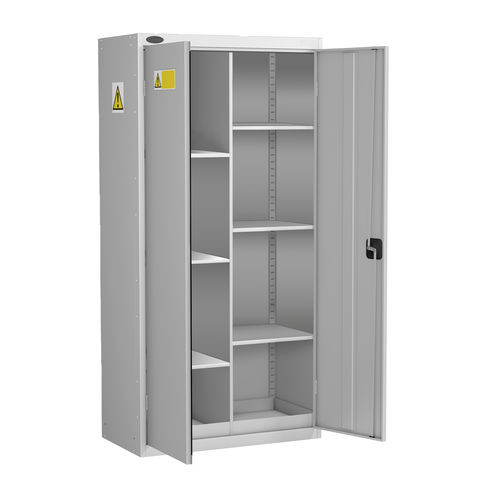 Armadio con sportello - COSHH - Bristol Maid Hospital Metalcraft - con ripiano / non infiammabile / grigio