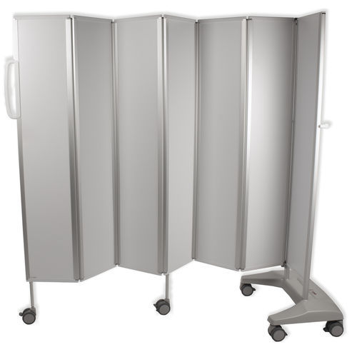 Paravento medicale mobile - 5MS/S series - Bristol Maid Hospital Metalcraft - pieghevole / 7 pannelli