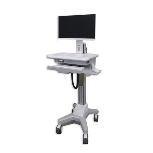 Carrello informatico con batteria - 5AL/CC/A/PO/VM - Bristol Maid Hospital Metalcraft