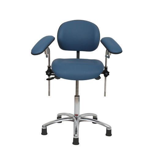 Poltrona da visita di flebotomia - 5SS/PHLC/VH/VBLU	 - Bristol Maid Hospital Metalcraft - manuale / con rotelle / a sezione unica