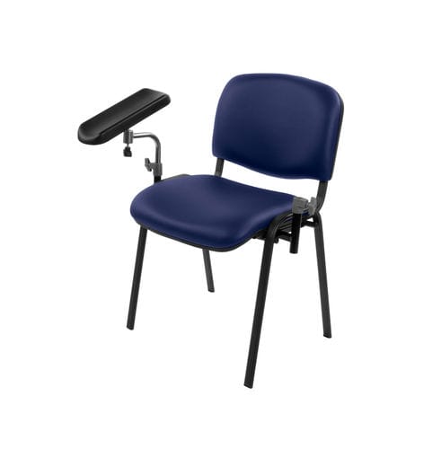 Poltrona da visita di flebotomia - TS/PH/VVMA	 - Bristol Maid Hospital Metalcraft - manuale / a sezione unica / blu