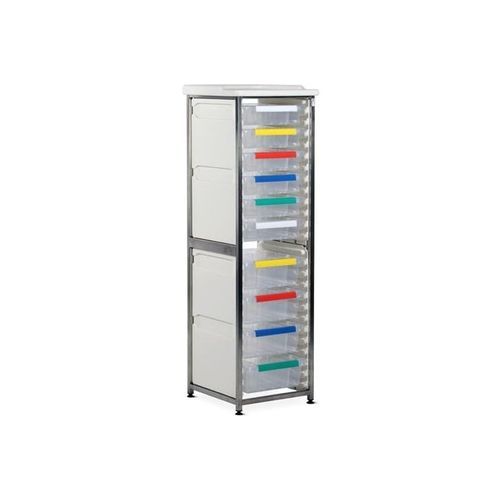 Carrello medico - CRSS1/16/6S4D - Bristol Maid Hospital Metalcraft - per uso generale / per strumenti / per apparecchio