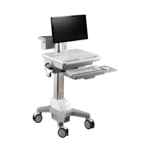 Carrello informatico ad altezza regolabile - 5AL/CC/A/VM - Bristol Maid Hospital Metalcraft