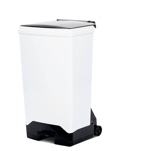 Pattumiera in plastica - 5RSH42WH - Bristol Maid Hospital Metalcraft - su rotelle