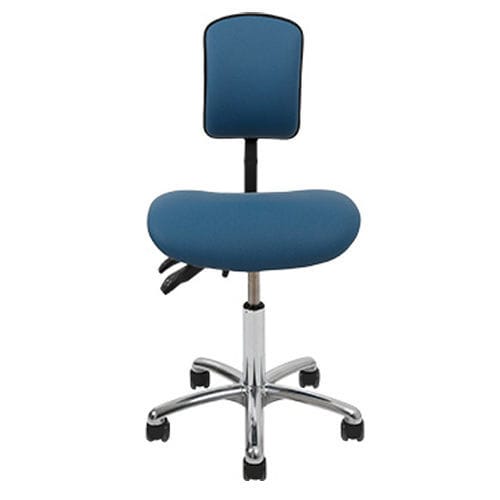 Sedia con poggiapiedi - 5TS/TEC/PL/SS/NB/VBLU - Bristol Maid Hospital Metalcraft - mobile / con rotelle / girevole