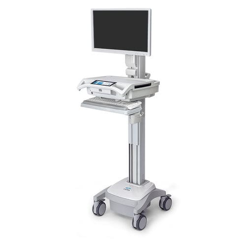 Workstation medica - Trio™ - Capsa Healthcare - per computer portatile / ad altezza regolabile / mobile