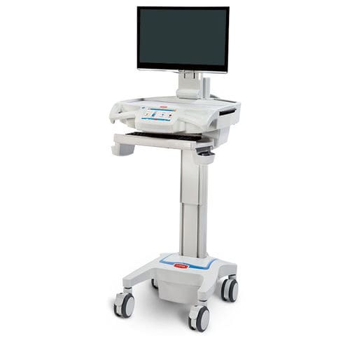 Workstation medica - CareLink Nurse - Capsa Healthcare - per computer portatile / ad altezza regolabile / mobile