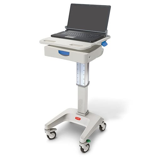 Carrello informatico accessori - LX5  - Capsa Healthcare - ad altezza regolabile / con cassetti / sicuro